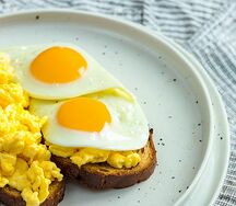 Scrambled Eggs on Toast
