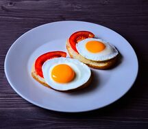Fried Eggs on Toast
