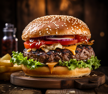Beef burger banger