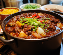 Chicken gizzard hot pot