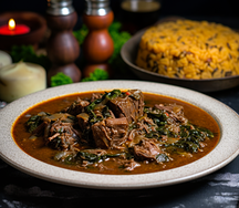 Nshima & goat stew