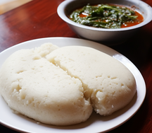 Nshima, veg & gravy