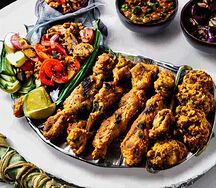 Kafta chicken platter