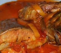 Sauce claire avec poisson frais
