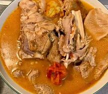 Soupe de tête de mouton riz