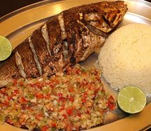 Attiéké poisson