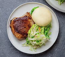 Pork chops & nshima