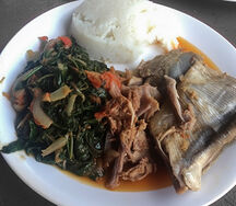 Dry fish & nshima