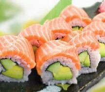 Salmon avocado wrap