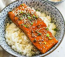 Salmon teriyaki