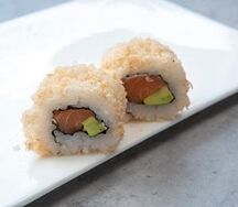 Salmon sesame wrap