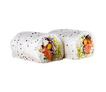 Tempura et salmon sesame wrap