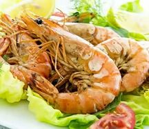 Salade de gambas sautées