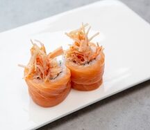 Flying salmon wrap