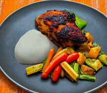 Nshima & village chicken