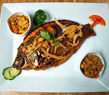 Poisson carpe braisé