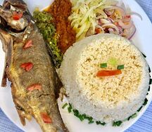 Poisson capitaine grillé