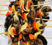 Brochettes d'escargots
