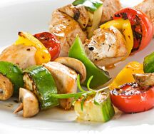 Brochettes de thon blanc
