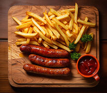 Sausage and Chips