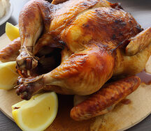 Full chicken with nshima, chips or rice
