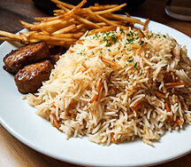 Rice with Hungarian sausage