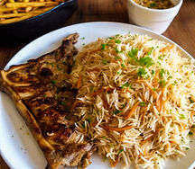 Pork chops and rice