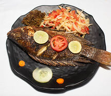 Poisson carpe braisé