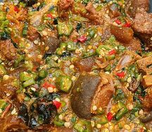 Okra soup