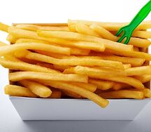 Frites œuf préparé