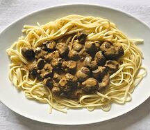 Spaghettis blanc rognon