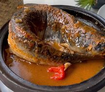 Foutou banane Sauce claire Machoiron