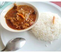Riz sauce arachide