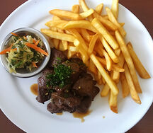 Grilled Goat Liver & Chips