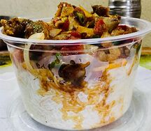 Rice with Grilled Goat Stew