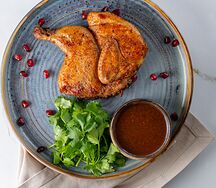 Цыпленок тапака с соусом сацибели