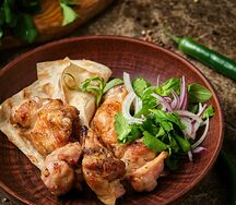 Шашлык из цыпленка