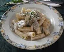 Rigatoni poulet champignon