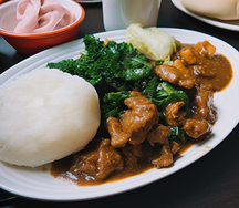 Nshima & game meat