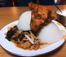 Nshima & village chicken