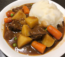 Nshima & beef stew