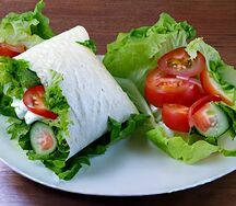 Halloumi & Tomato Wrap
