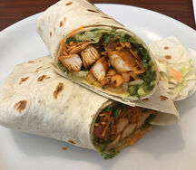 Spicy chicken wrap