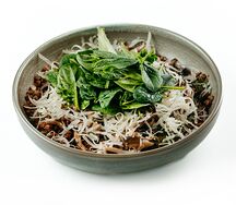 Гречневая каша с пармезаном и грибами