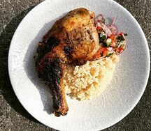 Poulet braisé