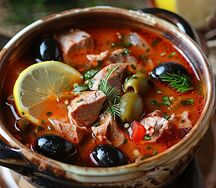 Мясная сборная солянка из 5 видов мяса