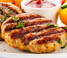Steak haché poulet et basilic