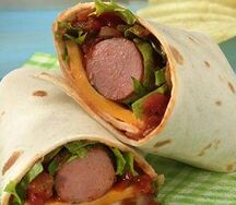 Wrap de saucisse