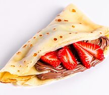 Nutella & Strawberry Crepe