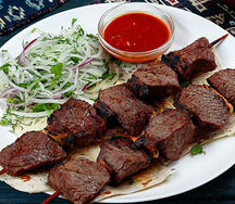 Beef Kebab Skewer Plate
